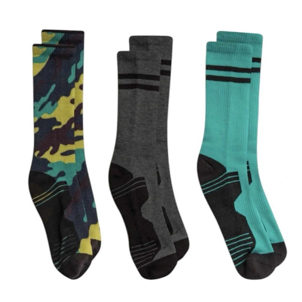 3-Pack Russell Performance Active Boys Crew Socks - NWT